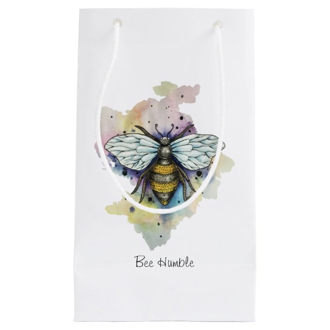 Bolsa De Regalo Pequeña Abeja Y Lavado De Arcoiris (Anverso)