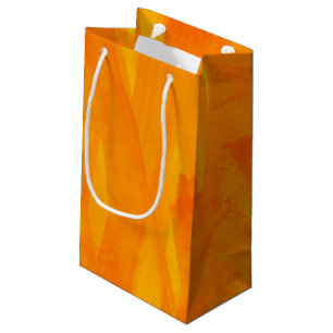 Bolsa De Regalo Pequeña Acuarela inconsútil del extracto del amarillo del