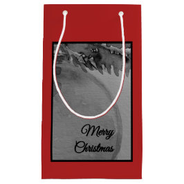 Bolsa De Regalo Pequeña Adorno Rojo Navidad – Elegante Fiesta