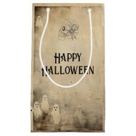 Bolsa De Regalo Pequeña Adultos Halloween Party Vintage Ghost Skull Spider