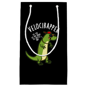 Bolsa De Regalo Pequeña æ-rapper Funny Dinosaur Pun Dark