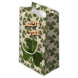 Bolsa De Regalo Pequeña Afortunado usted texto del personalizado del