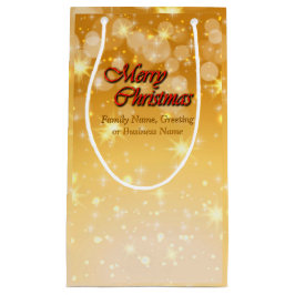 Bolsa De Regalo Pequeña Agregar nombre Editar Navidades de coincidencia de