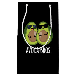 Bolsa De Regalo Pequeña Aguacate a-bros Funny Aguacate Pun Dark BG