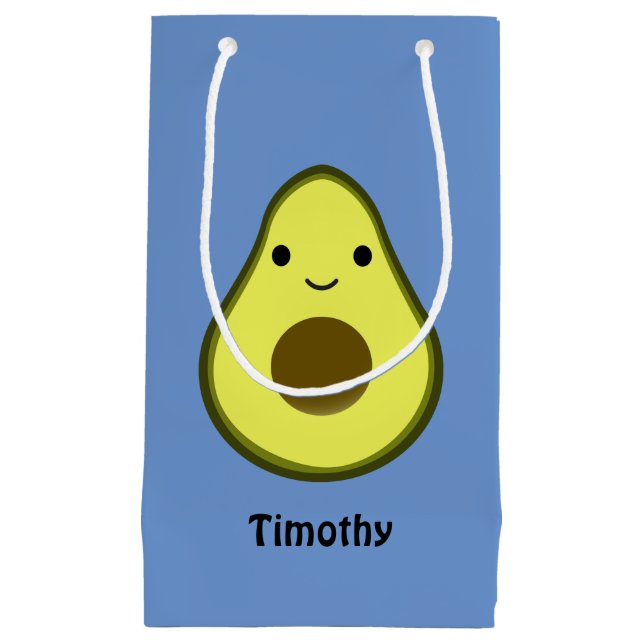 Bolsa De Regalo Pequeña Aguacate lindo de Kawaii (Anverso)