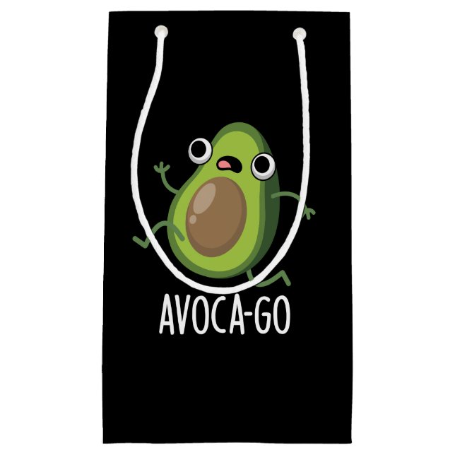 Bolsa De Regalo Pequeña Aguacate Pun Dark BG (Anverso)