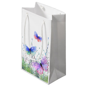 Bolsa De Regalo Pequeña Alegría de primavera - Mariposas coloridas vuelan