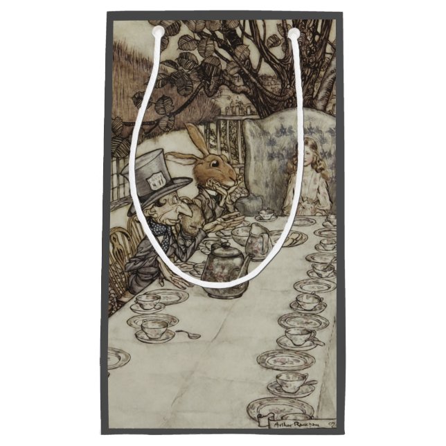 Bolsa De Regalo Pequeña Alice Birthday Uncumpleaños Rabbit Hatter Fiesta (Anverso)