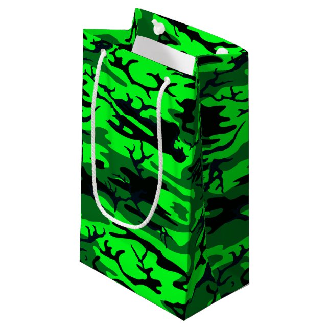 Bolsa De Regalo Pequeña Alien Green Camo (Angulo Anverso)