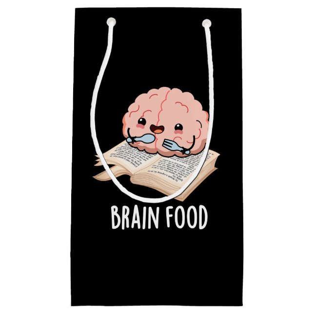 Bolsa De Regalo Pequeña Alimentos cerebrales Graciosos Anatomía Pun Dark B (Anverso)