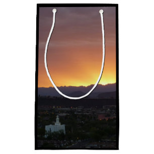 Bolsa De Regalo Pequeña Amanecer sobre el paisaje de St. George Utah