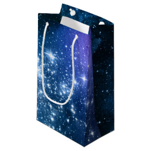 Bolsa De Regalo Pequeña Amantes de la Galaxia Espacio Estrellado Cielo Azu