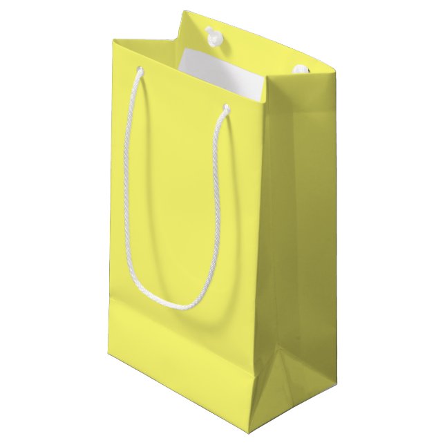 Bolsa De Regalo Pequeña Amarillo de mantequilla (Angulo Anverso)