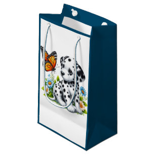 Bolsa De Regalo Pequeña Amigos de Cute Dalmatian/Butterfly