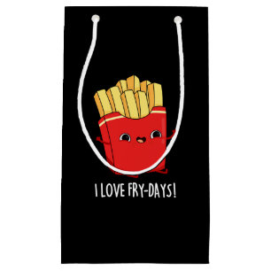 Bolsa De Regalo Pequeña Amo los Fries Francesas Graciosas De Los Días Trip