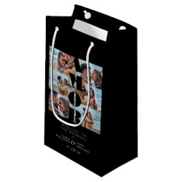 Bolsa De Regalo Pequeña AMOR Quote Black Collage Welcome Wedding 6 Photos