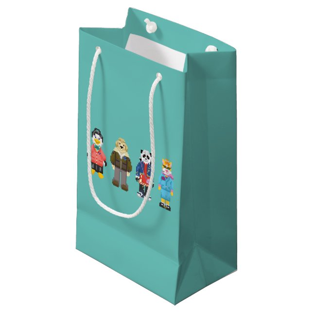 Bolsa De Regalo Pequeña Anfitriones del pixel de Webkinz (Angulo Anverso)