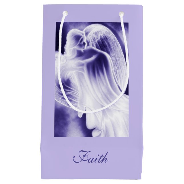 Bolsa De Regalo Pequeña Ángel azul majestuoso (Anverso)