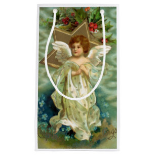 Bolsa De Regalo Pequeña Ángel del navidad del vintage