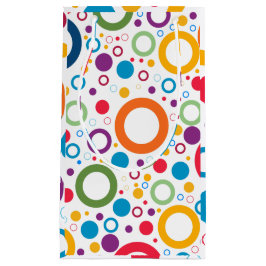 Bolsa De Regalo Pequeña Anillos de colores vibrantes