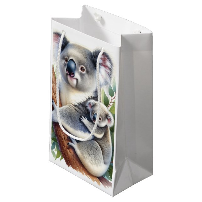 Bolsa De Regalo Pequeña Animales de vida silvestre Koala (Angulo Anverso)