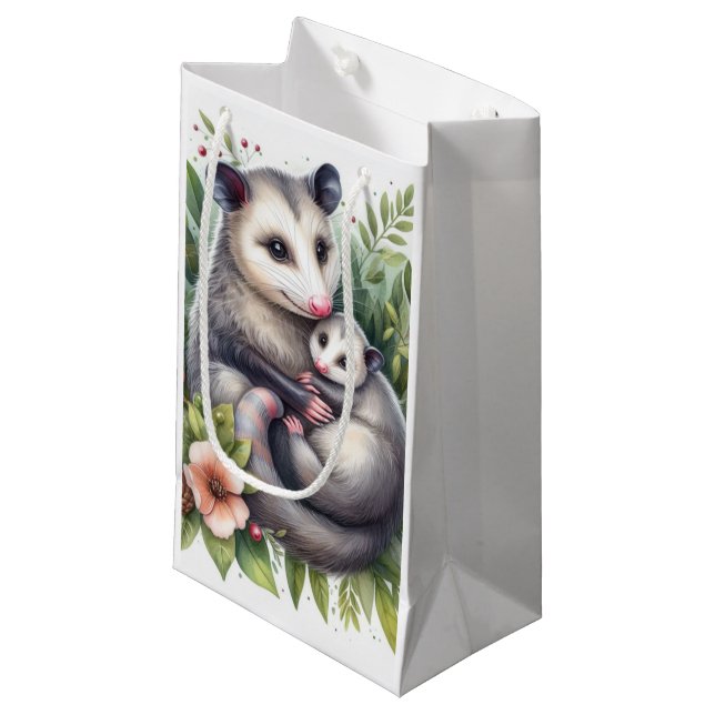 Bolsa De Regalo Pequeña Animales de vida silvestre Possum (Angulo Anverso)
