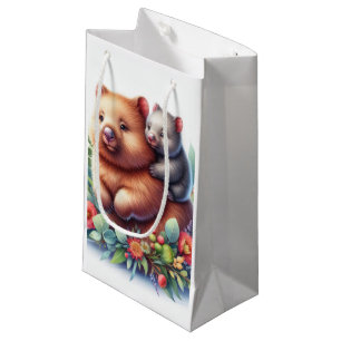 Bolsa De Regalo Pequeña Animales de Vida Silvestre Wombat