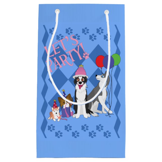 Bolsa De Regalo Pequeña Animales fiestas (Anverso)