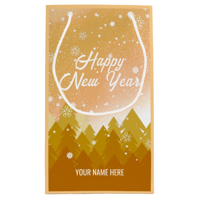 Bolsa De Regalo Pequeña Año Nuevo Año de los pacíficos Navidades de los bo (Reverso)