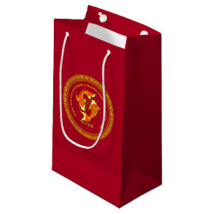 Bolsa De Regalo Pequeña Año Nuevo Chino 20xx Agregar Nombre Koi Carp Pesca