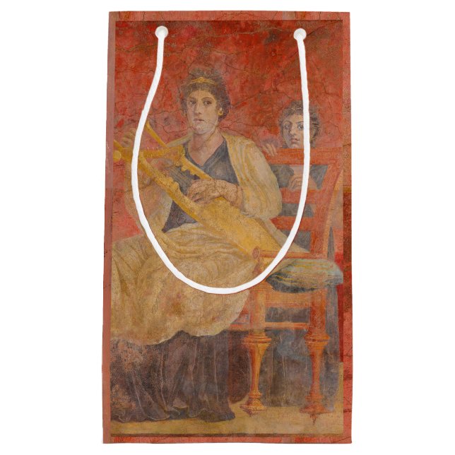 Bolsa De Regalo Pequeña Antiguo vecino romano de Pompeya Arte musical de F (Anverso)