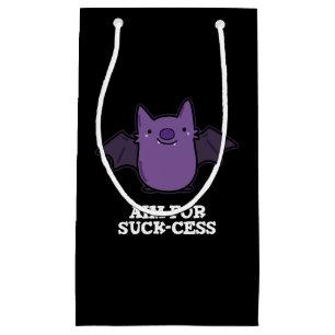 Bolsa De Regalo Pequeña Apuntar A Un Pun De Bat Positivo Gracioso De Éxito