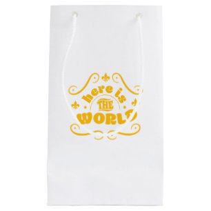 Bolsa De Regalo Pequeña Aquí está el mundo