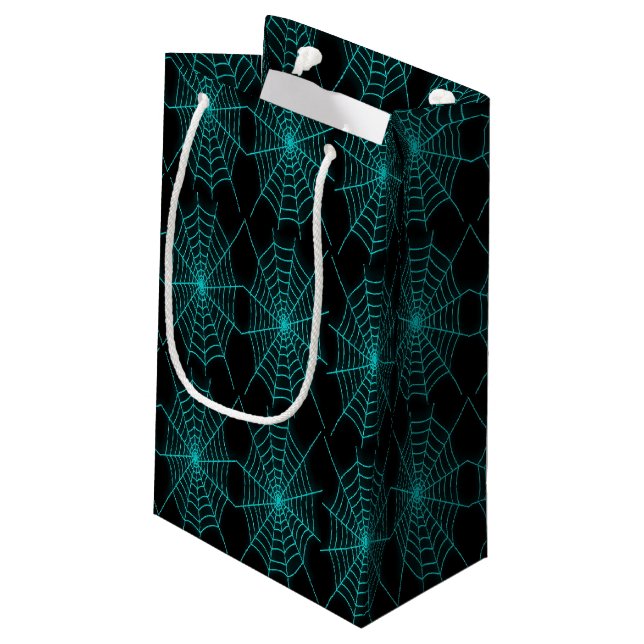 Bolsa De Regalo Pequeña Araña azul neón (Angulo reverso)