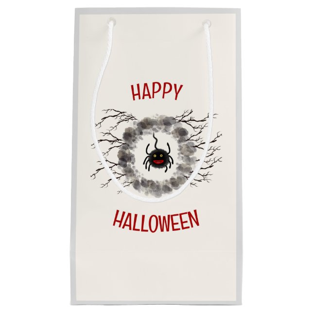 Bolsa De Regalo Pequeña Araña de Halloween (Anverso)
