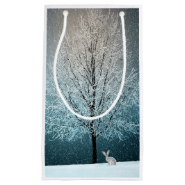 Bolsa De Regalo Pequeña Árbol de escarcha por la noche