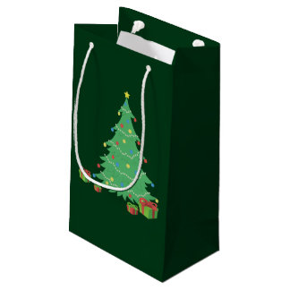 Bolsa De Regalo Pequeña Árbol de Navidad