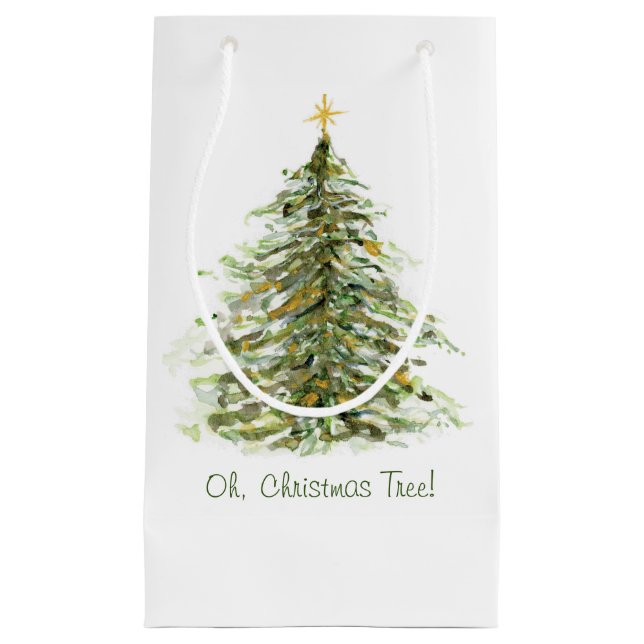 Bolsa De Regalo Pequeña Árbol de Navidad (Anverso)