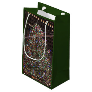 Bolsa De Regalo Pequeña Árbol de Navidad del Rockefeller Center de la ciud