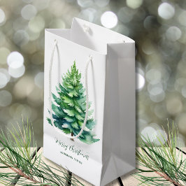 Bolsa De Regalo Pequeña Árbol de Navidad personalizado