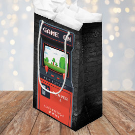 Bolsa De Regalo Pequeña Arcade Game Machine Retro Brick Birday Party
