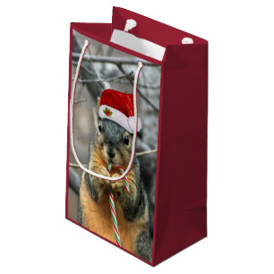 Bolsa De Regalo Pequeña Ardilla del navidad