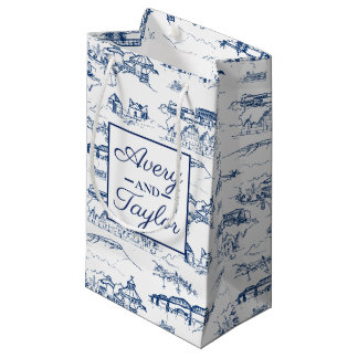Bolsa De Regalo Pequeña Armada de tela de Chattanooga y Boda Blanco