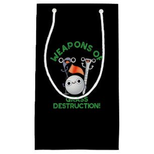 Bolsa De Regalo Pequeña Armas De Destrucción De Grasa Pun De Golf Oscuro B