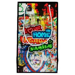 Bolsa De Regalo Pequeña Arte Callejero Graffiti de Color Divertido Corazón