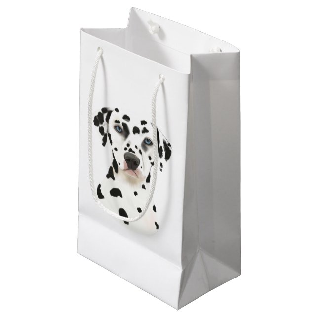 Bolsa De Regalo Pequeña Arte dálmata del perro (Angulo Anverso)