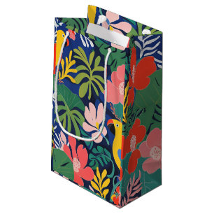Bolsa De Regalo Pequeña Arte de Expresionismo Moderno Jardín Tropical