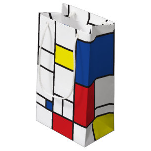 Bolsa De Regalo Pequeña Arte Moderno De Stijl Geométrico Minimalista Mondr