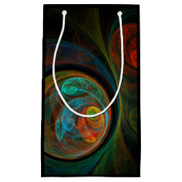 Bolsa De Regalo Pequeña Arte resumido azul de renacimiento