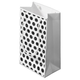 Bolsa De Regalo Pequeña Artisan Polka puntos Black White Moda de diversión